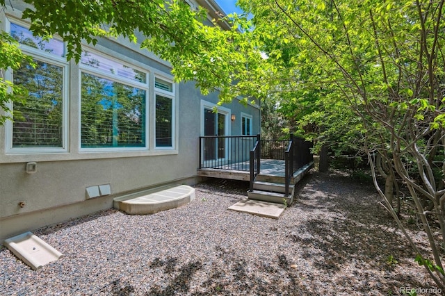 11969 E Lake Cir, Greenwood Village, CO 80111 - view of yard with a wooden deck
