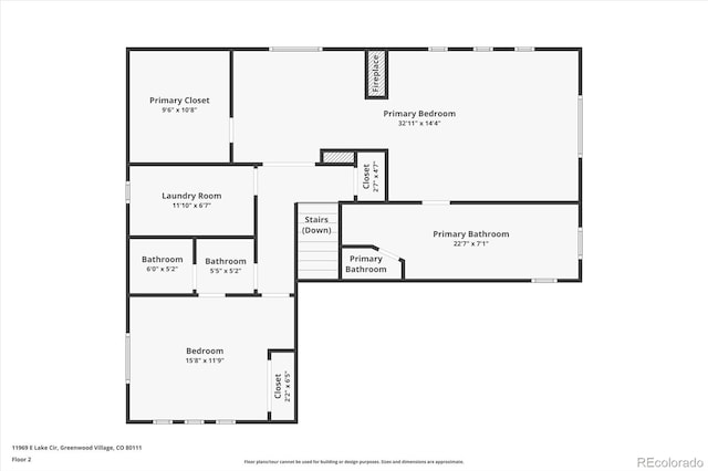 11969 E Lake Cir, Greenwood Village, CO 80111 - room layout