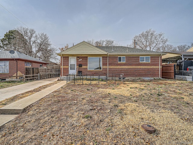 view of ranch-style home