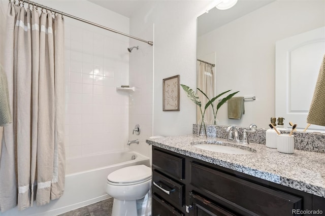 5068 Yosemite Ct, Denver, CO 80238 - bathroom with vanity and shower / bath combo with shower curtain