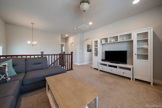 5663 W 96th Ave, Westminster, CO 80020 - carpeted living area featuring baseboards and recessed lighting