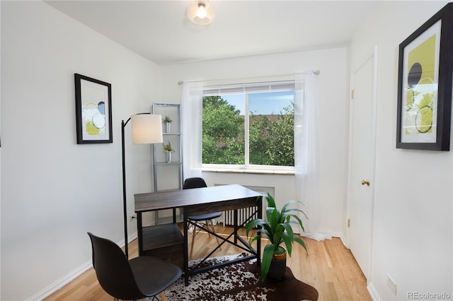 85 N Grant St Unit 27, Denver, CO 80203 - office area with light wood finished floors and baseboards