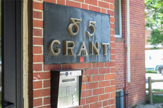 85 N Grant St Unit 27, Denver, CO 80203 - exterior view of brick siding