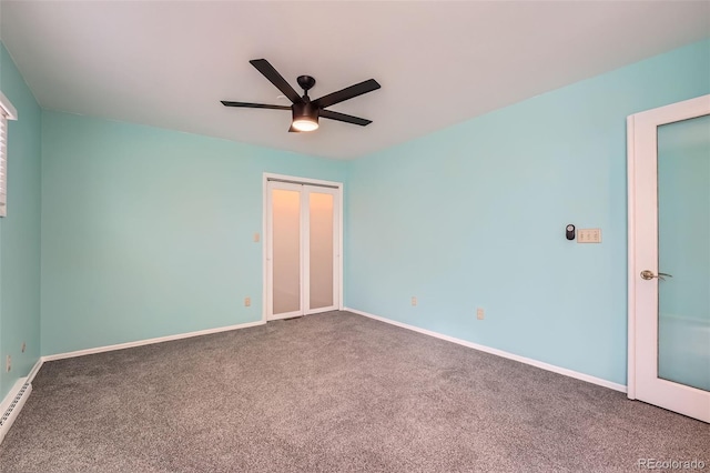 8095 E Lehigh Ave, Denver, CO 80237 - carpeted spare room featuring ceiling fan and baseboards