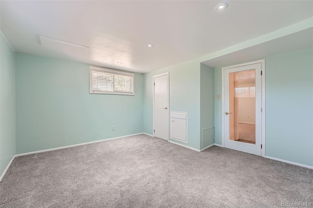 8095 E Lehigh Ave, Denver, CO 80237 - unfurnished bedroom featuring carpet floors, baseboards, and recessed lighting