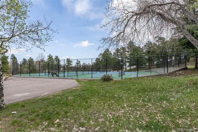 23646 Genesee Village Rd, Golden, CO 80401 - view of tennis court