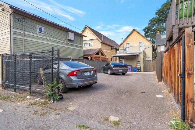 view of vehicle parking