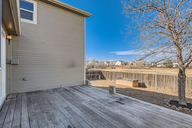 wooden deck with fence