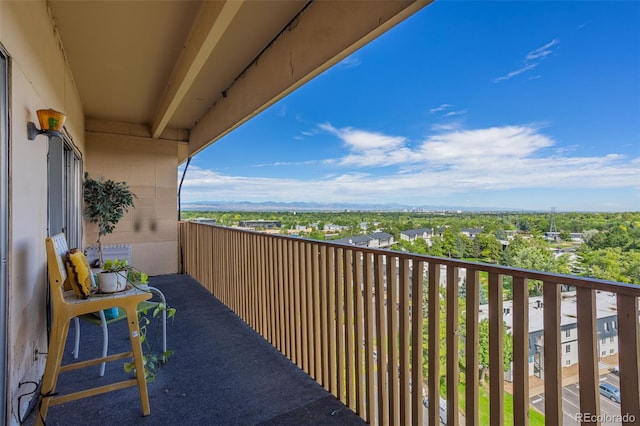 view of balcony