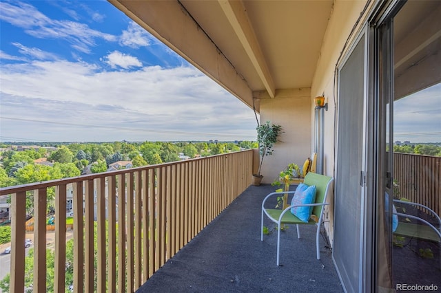 view of balcony