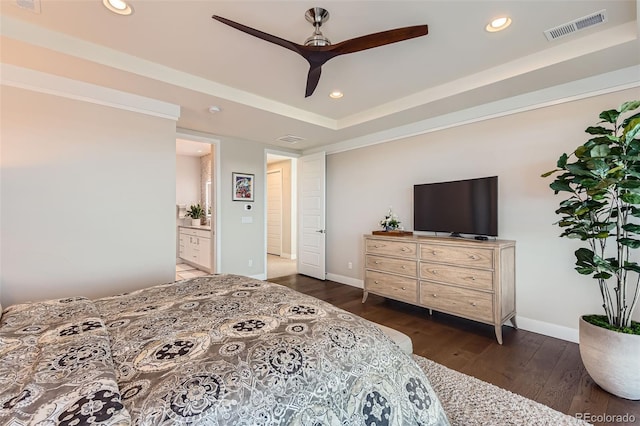 10119 Bellwether Ln, Lone Tree, CO 80124 - bedroom with baseboards, recessed lighting, and visible vents