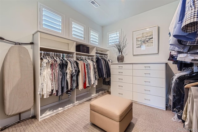 10119 Bellwether Ln, Lone Tree, CO 80124 - walk in closet with visible vents and light colored carpet