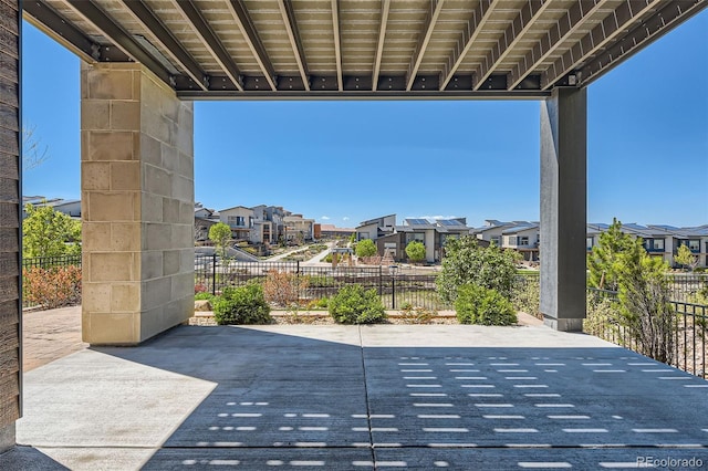 10119 Bellwether Ln, Lone Tree, CO 80124 - view of patio with a residential view and fence