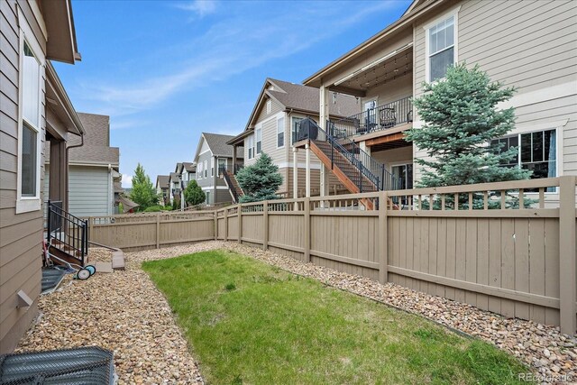 3336 Goodyear St, Castle Rock, CO 80109 - fenced backyard with a residential view
