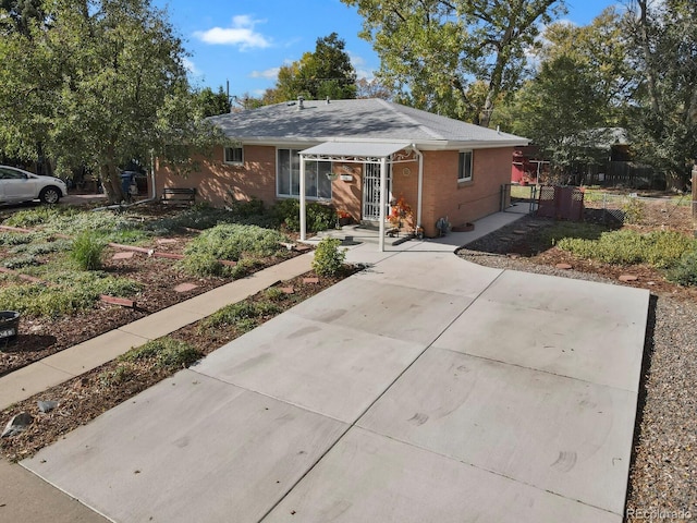 view of front of home