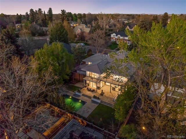 aerial view of property and surrounding area