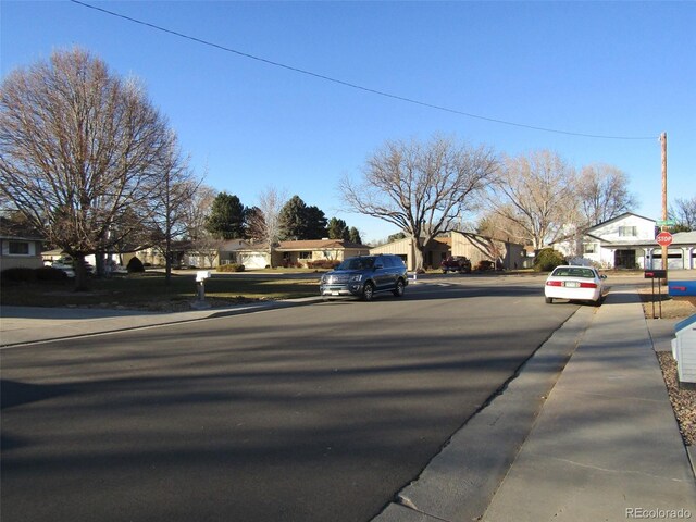 view of road