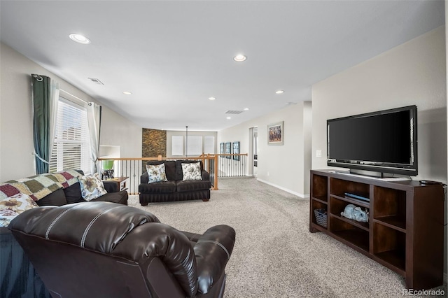 9957 Quintero St, Commerce City, CO 80022 - carpeted living area featuring recessed lighting