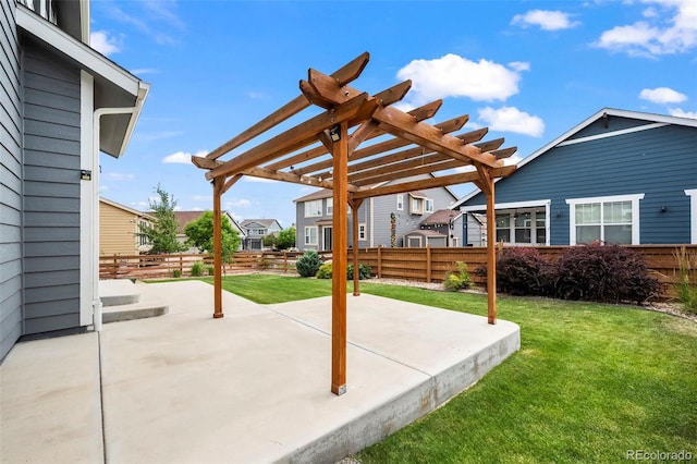 9957 Quintero St, Commerce City, CO 80022 - view of patio with a pergola and a residential view