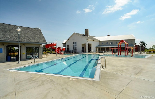 9957 Quintero St, Commerce City, CO 80022 - community pool featuring a patio area