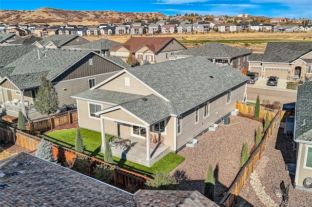 aerial view featuring a mountain view