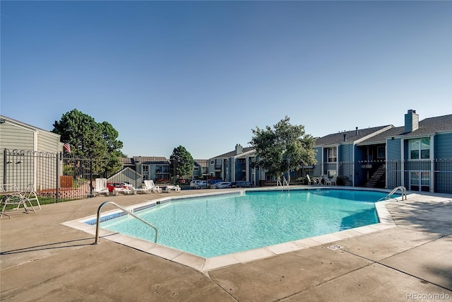 view of pool with a patio area