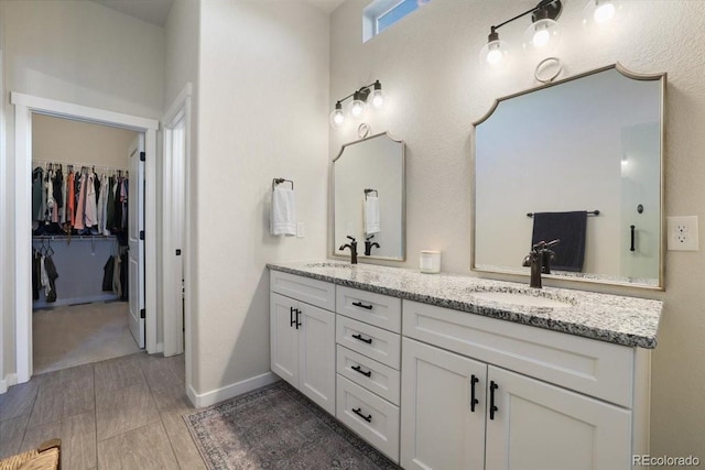 bathroom featuring vanity