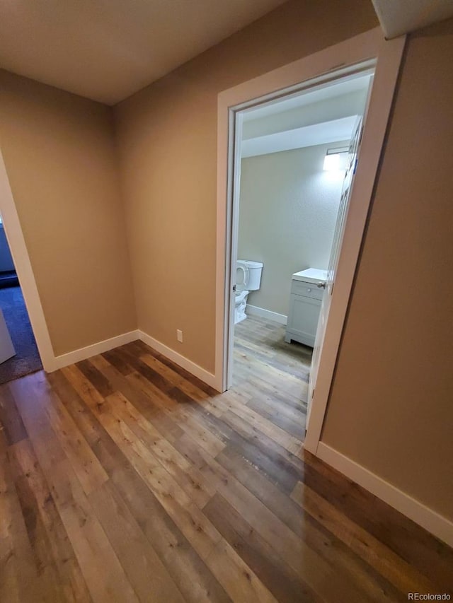 interior space featuring hardwood / wood-style flooring