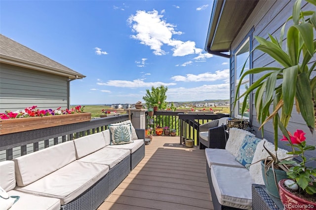 16486 W 94th Dr, Arvada, CO 80007 - deck with an outdoor living space