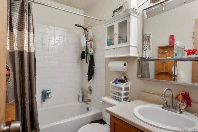 2480 Allegheny Dr, Colorado Springs, CO 80919 - full bathroom with shower / bath combo with shower curtain and vanity
