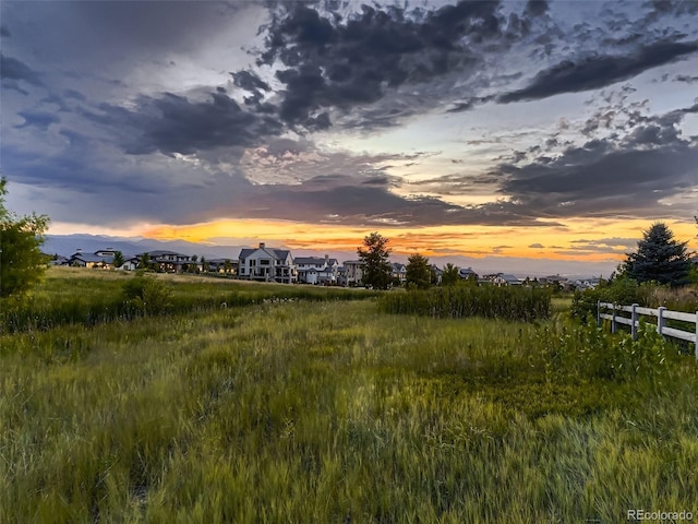 view of nature at dusk