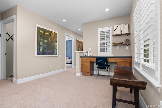 7746 E Severn Pl, Denver, CO 80230 - office area featuring light carpet and recessed lighting