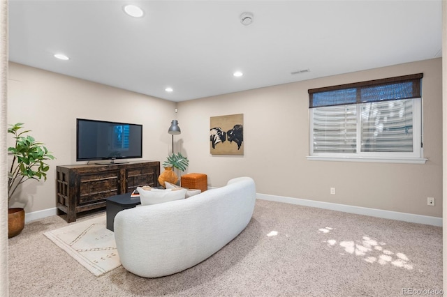 7746 E Severn Pl, Denver, CO 80230 - carpeted living room featuring recessed lighting