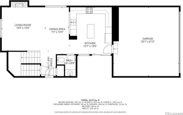 7746 E Severn Pl, Denver, CO 80230 - view of property floor plan