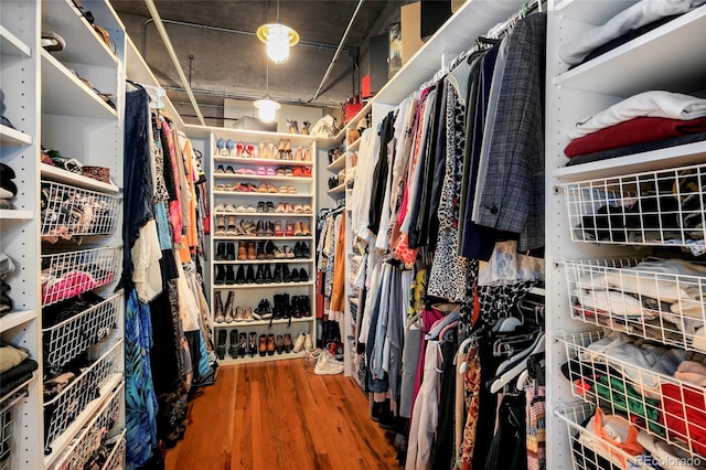 2000 Little Raven St Unit 1B, Denver, CO 80202 - walk in closet with wood finished floors