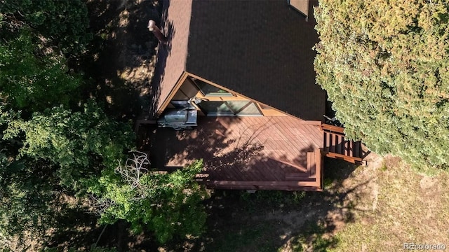 100 Aspen Ln, Evergreen, CO 80439 - view from above of property