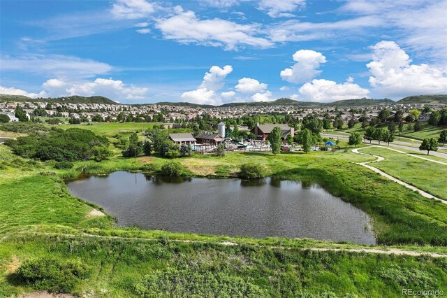 2320 Morningview Ln, Castle Rock, CO 80109 - view of community with a water and mountain view and a residential view