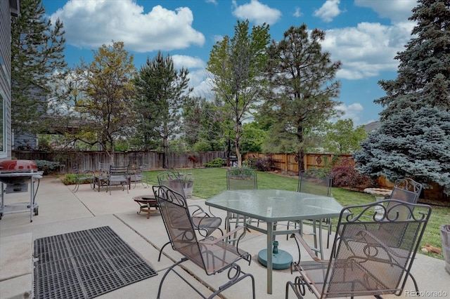 9079 Garnet St, Highlands Ranch, CO 80126 - view of patio featuring outdoor dining area