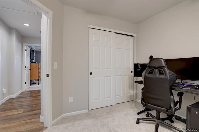 9079 Garnet St, Highlands Ranch, CO 80126 - carpeted office space with baseboards and recessed lighting