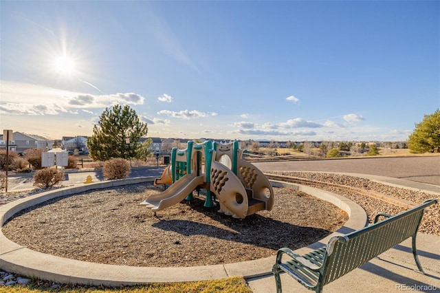 view of jungle gym