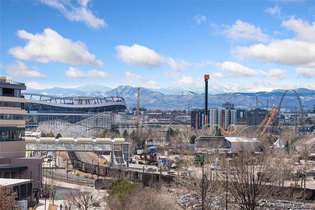 view of city with a mountain view