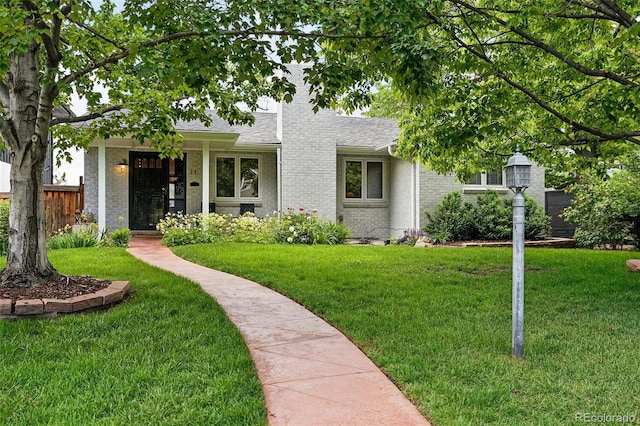 11 S Albion St, Denver, CO 80246 - view of front of property featuring brick siding and a shingled roof
