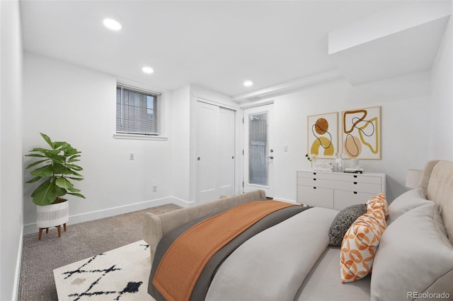 11 S Albion St, Denver, CO 80246 - carpeted bedroom featuring baseboards and recessed lighting