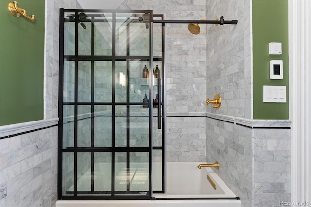 1154 N Clarkson St, Denver, CO 80218 - bathroom with bath / shower combo with glass door