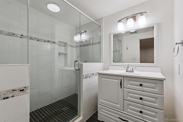 13457 Glen Cir, Broomfield, CO 80020 - full bathroom featuring a shower stall and vanity