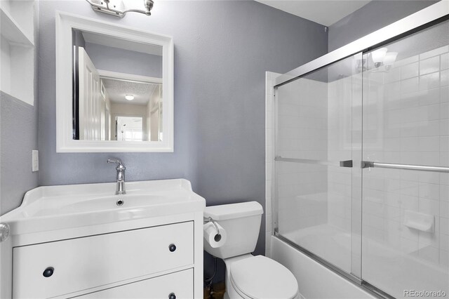 2659 S Halifax St, Aurora, CO 80013 - full bathroom featuring shower / bath combination with glass door and vanity