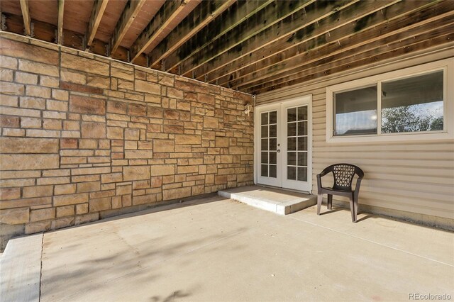 2659 S Halifax St, Aurora, CO 80013 - view of patio / terrace featuring french doors