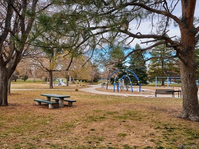 view of play area