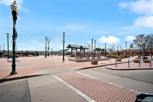 view of property's community with a gazebo