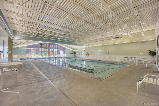 view of indoor community pool